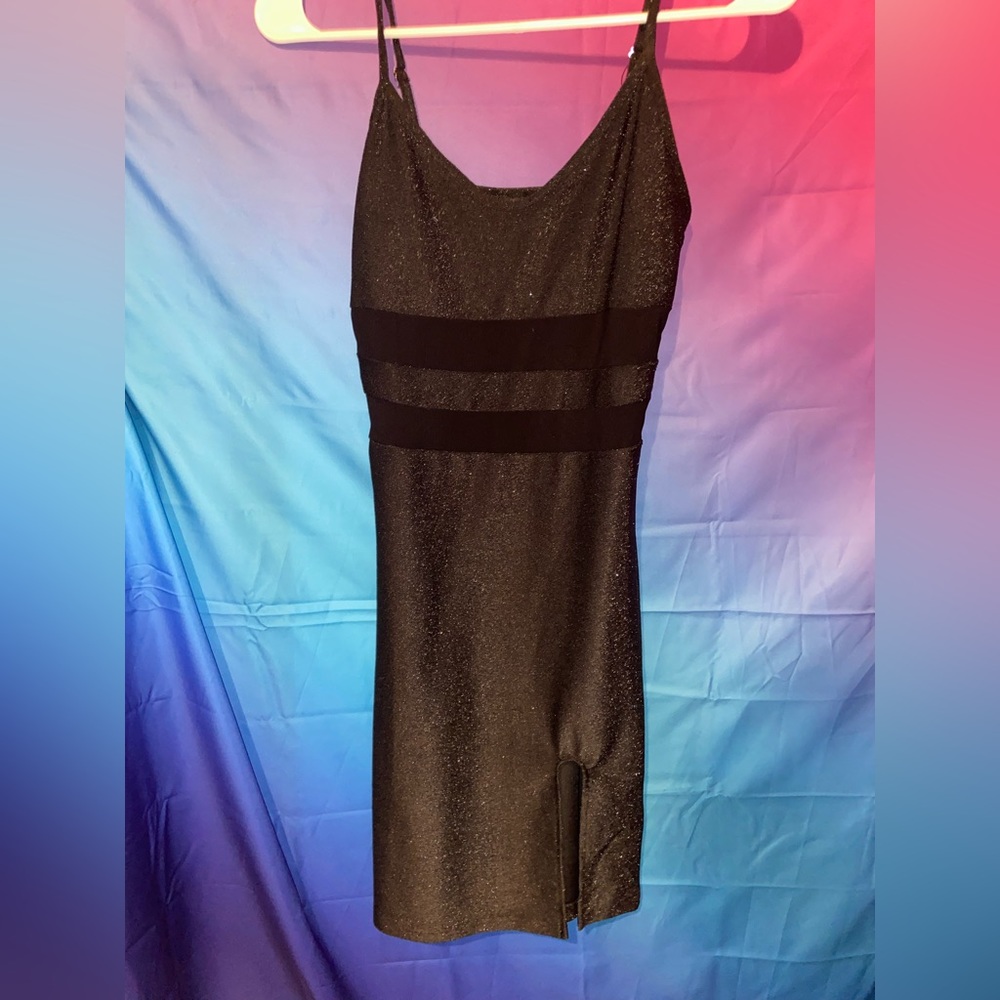 Sparkly black dress